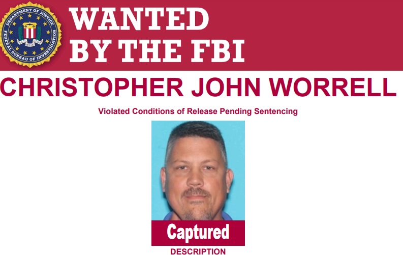 Feds ask court to schedule sentencing for recently re-captured Capitol riot defendant Chris Worrell.  They suggest date between Oct 25 &amp; Nov 3

FBI caught Worrell, who absconded days before his prior sentencing date. They say he had $4k in cash, survival gear, nightvision goggles