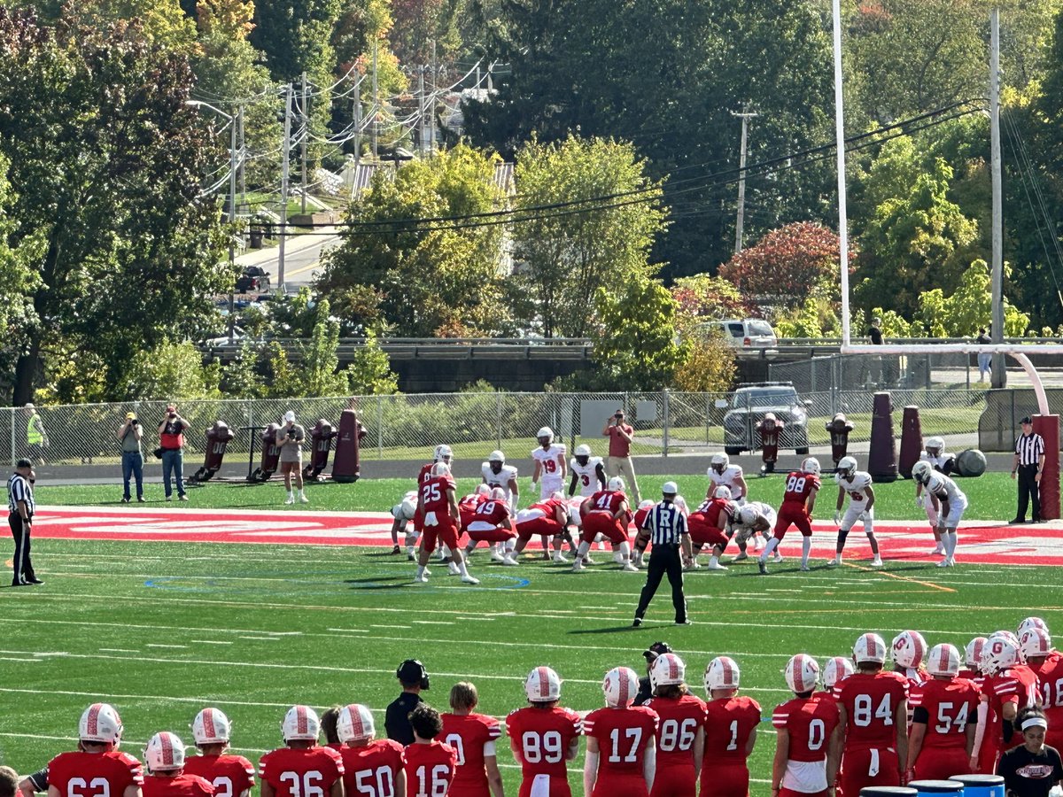 JonGraeser's tweet photo. It’s a great day to be a Wolverine. Today was a parade party, double flag, dragon slaying day kind of day. The #SeptembertoRember was spectacular. 5-0 @GCC_FB #BrickbyBrickGCC https://t.co/IW3o8jm9kx