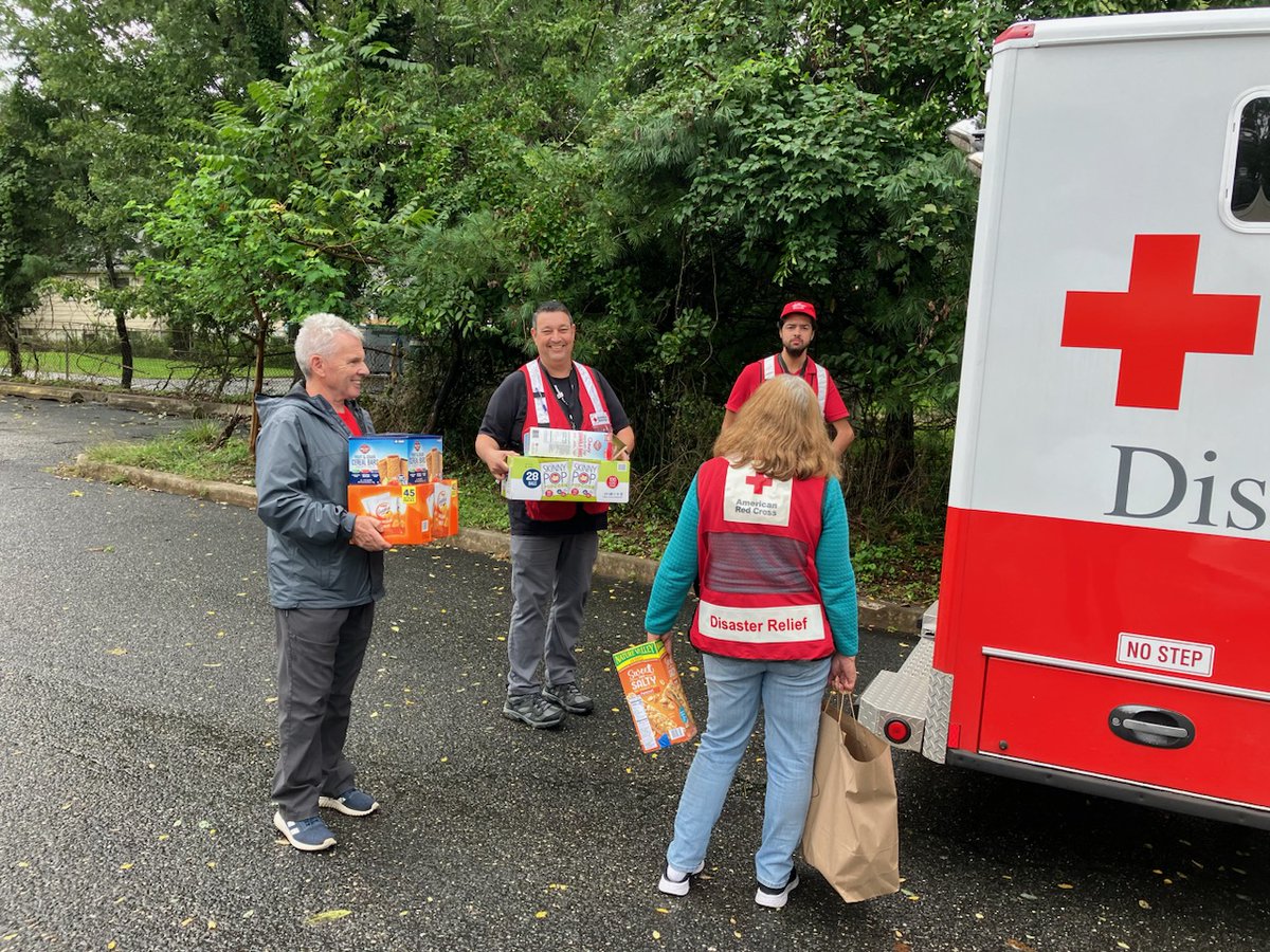 NJRedCross's tweet photo. Our temporary shelter, located at The Red Bank Salvation Army is now closed. Thank you to our disaster volunteers, who were out in Monmouth County communities today assessing damage and immediate needs of flood affected homes and families. https://t.co/npKkoXESDg