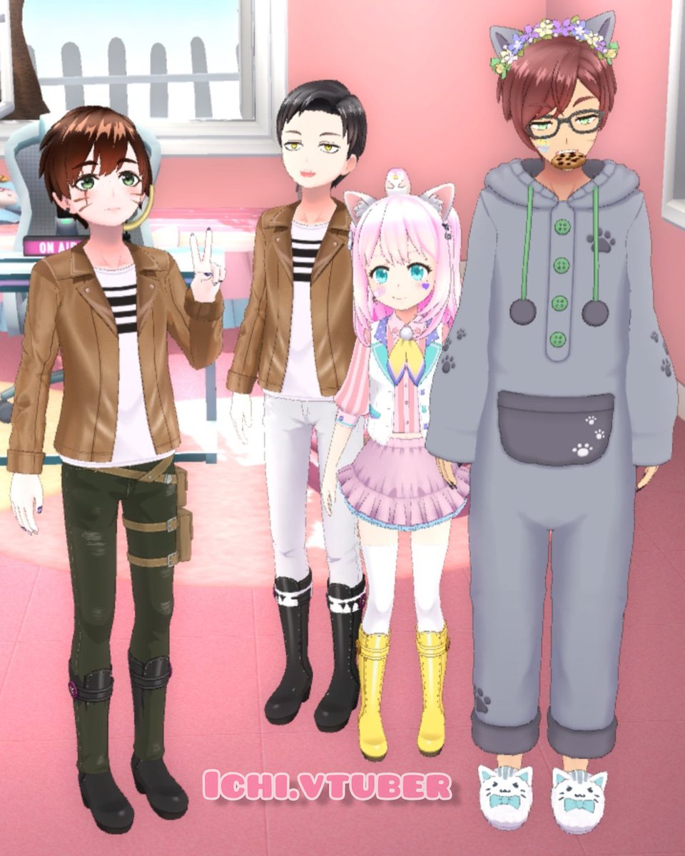 ichivtuber's tweet photo. Oh unos cosplayers de attack on Titans! me visitaron en mi habitación mientras estaba con darki!!#aot #attackontitan #leviackerman #reality #realityapp #vtuber #mikasaackerman #vtubers #realityroom #ichivtuber #vtubermodel #virtualyoutube #vr #virtuallife #virtualgirl #fyp https://t.co/ngvq0WrkLF