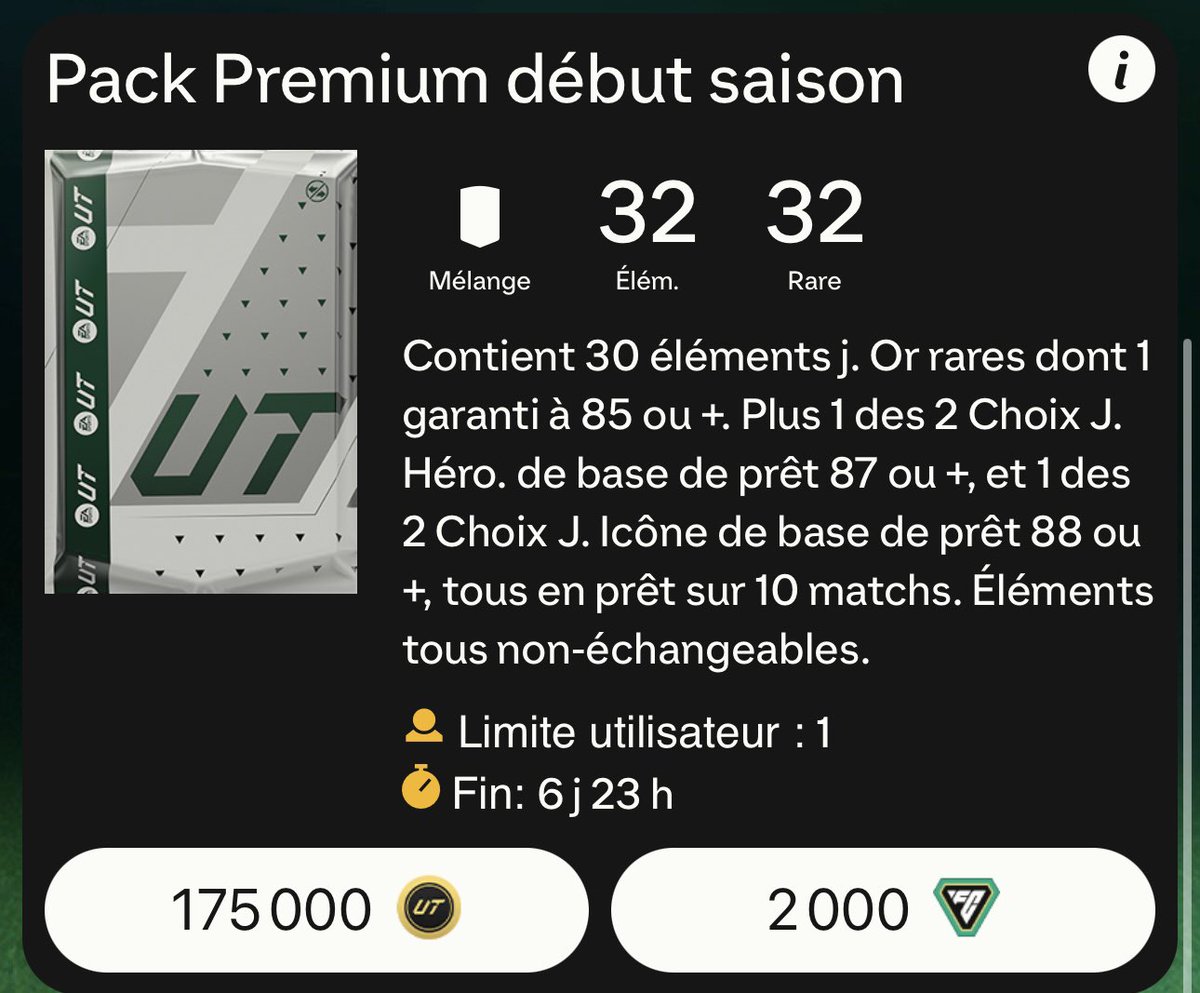 FansdeFUT's tweet image. Allez, j’offre la possibilité à deux personnes d’ouvrir ce pack ! 

Aime, donne ta plateforme en réponse et follow 😁

Tirage demain dans l’aprem ⏰