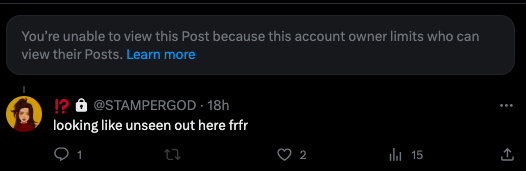 Unseen_spl's tweet photo. @STAMPERGOD @kjjooce 🤨 https://t.co/xEq8a9bMW2