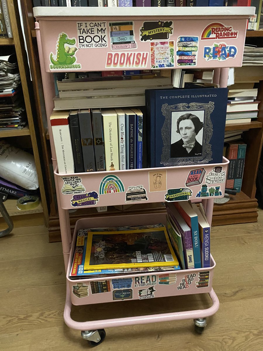 geekyloveofbook's tweet photo. After a couple of months my book trolley is finished. #booktrolley #books #booklover https://t.co/PCoRoZTnCg