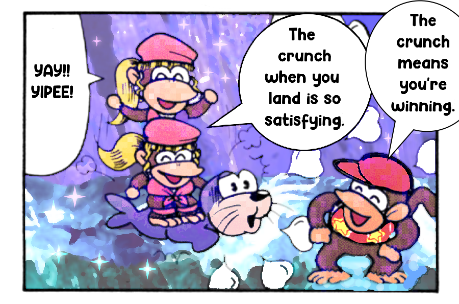 DixieforSmash's tweet photo. And that's how the very first Snowmad came to be. 
#DixieKongFacts

 #DKC2 #Nintendo #DKCTF https://t.co/kiYYje61Qs
