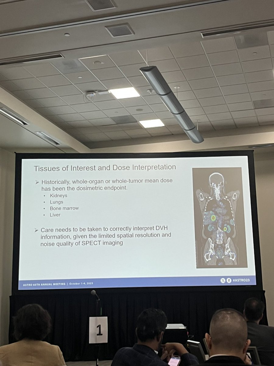 Great radiopharmaceutical Master class #ASTRO2023 - I like this slide - need caution in interpreting DVH from SPECT scan , this is important for Y90 data