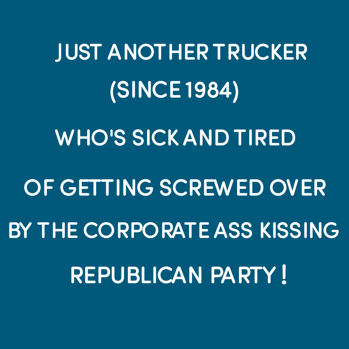 MagicalTitanium's tweet photo. @JoeConchaTV Don't like the working class and the Teamsters?..Go buy all your food and gas at the railroad depot. https://t.co/yWi3Cj0nA6