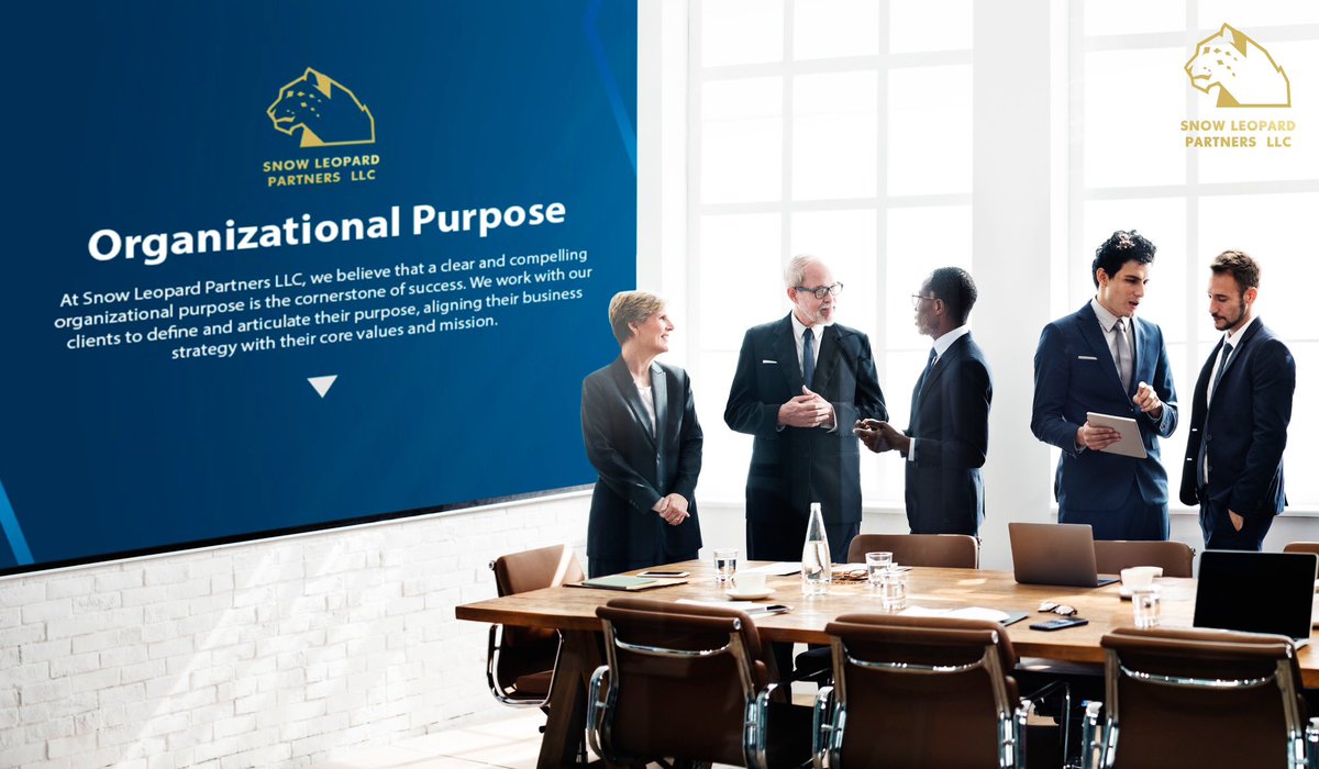 At Snow Leopard Partners LLC, we believe that a clear and compelling organizational purpose is the cornerstone of success. We work with our clients to define and articulate their purpose, aligning their business strategy with their core values and mission.

#OrganizationalPurpose