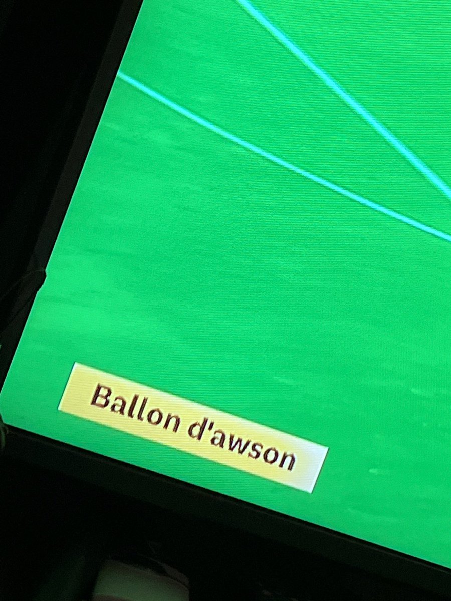 wwfcscott's tweet photo. Ballon D’awson MOTD KNOWS. https://t.co/OBsHMErVNI
