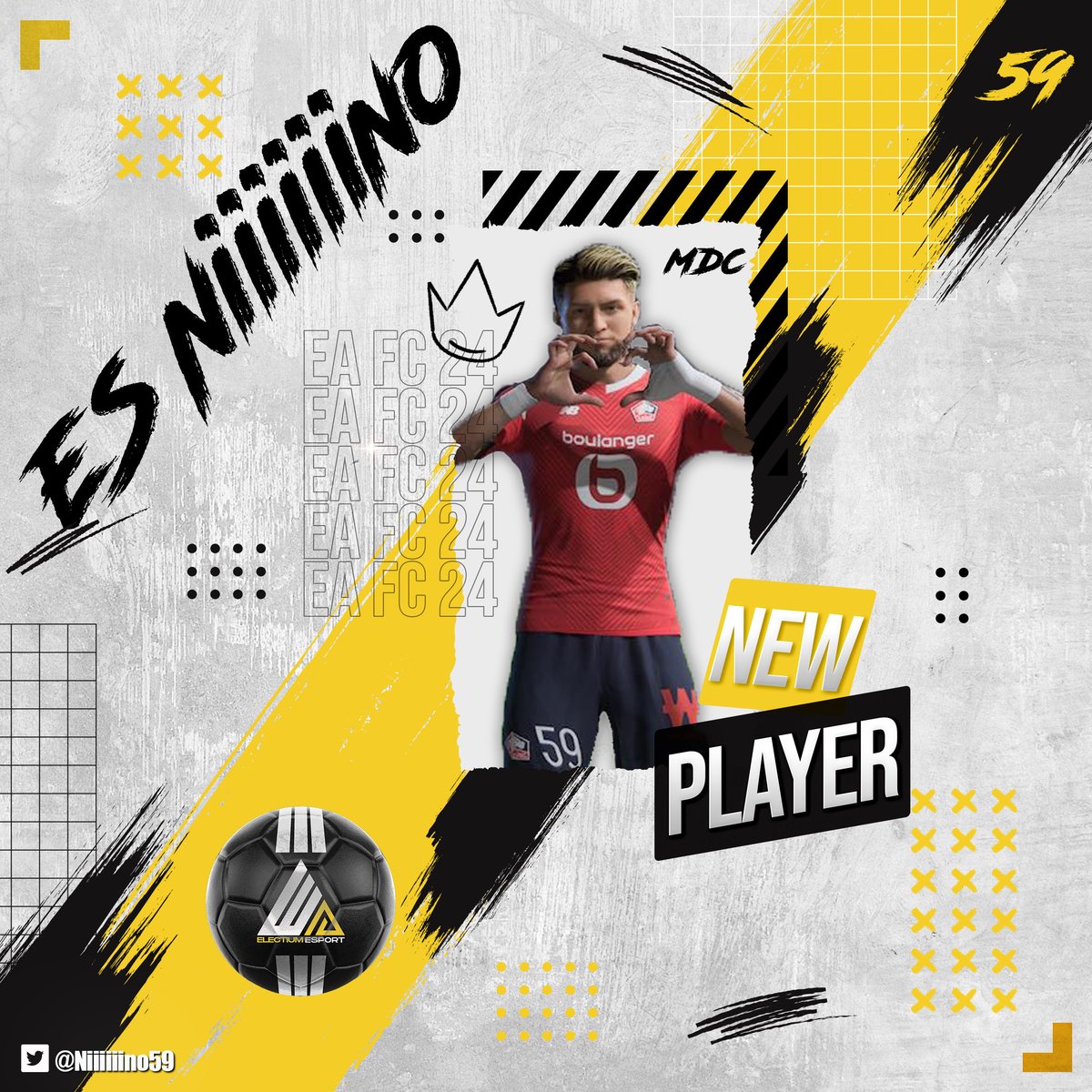 🟡RECRUTEMENT⚫️
On ne le présente plus !! Cadre des loups de la UNL, il a choisi de rejoindre la #FamilyeS pour relever un nouveau défi cette année !!
Welcome à notre nouveau GM @Niiiiiino59 !!!