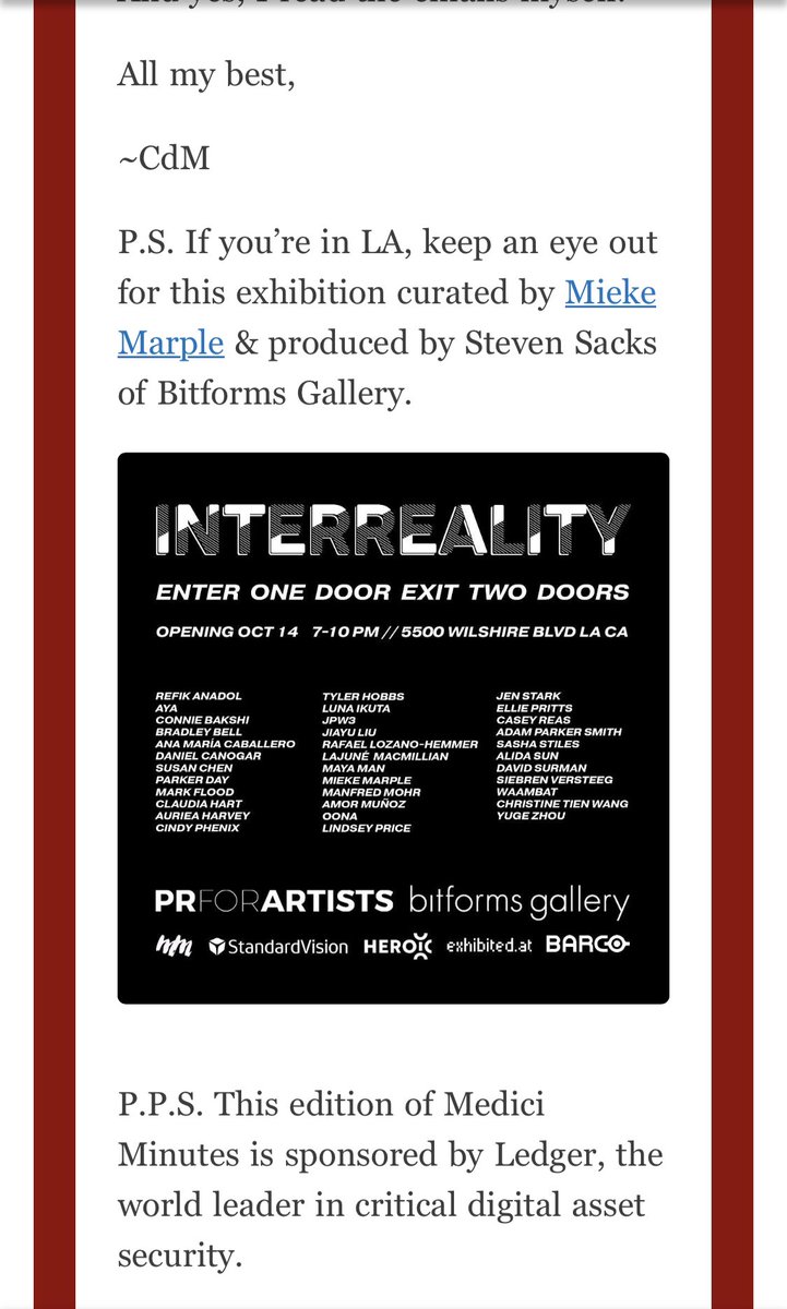 Mieke Marple (@miekemarple) on Twitter photo It’s a good day when <a href="/CozomoMedici/">Cozomo de’ Medici</a> and <a href="/GBMedici/">Giuliano de' Medici</a> mention #Interreality in the Medici Minutes 🙏🏼🙏🏼🙏🏼 TY you for the shout out!!! It’s a good day when <a href="/CozomoMedici/">Cozomo de’ Medici</a> and <a href="/GBMedici/">Giuliano de' Medici</a> mention #Interreality in the Medici Minutes 🙏🏼🙏🏼🙏🏼 TY you for the shout out!!!
