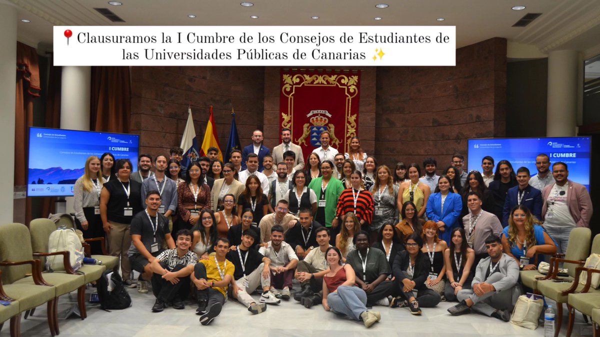 🇮🇨🗣️

Hemos conseguido que el estudiantado de las Universidades Públicas Canarias se den encuentro en la sede de la soberanía de nuestro territorio.

Ahora no luchamos solos, hoy los Consejos de Estudiantes de las Universidades hermanas nos volvemos más fuertes

Gracias 💕