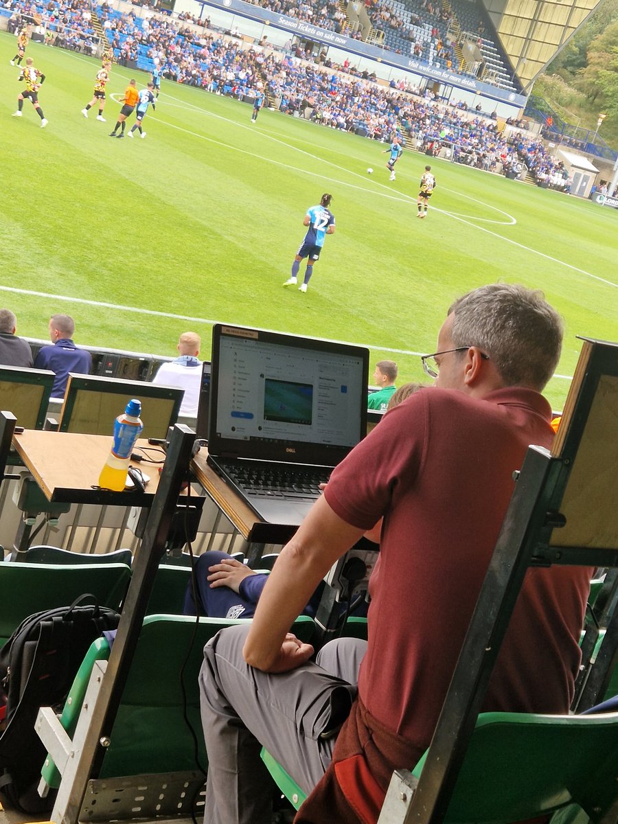 DaveRG47's tweet photo. Not the result we wanted today @officialcufc but great to meet the #blues #saladarmy #presspack @bbccumbriasport (needed you there @HelenMillican1 !) @amynixon93 @joncolman - oh that man can type! @cusclbontour #COYB 💙💛🧡🖤💙⚽️ https://t.co/L7XuPALlpk
