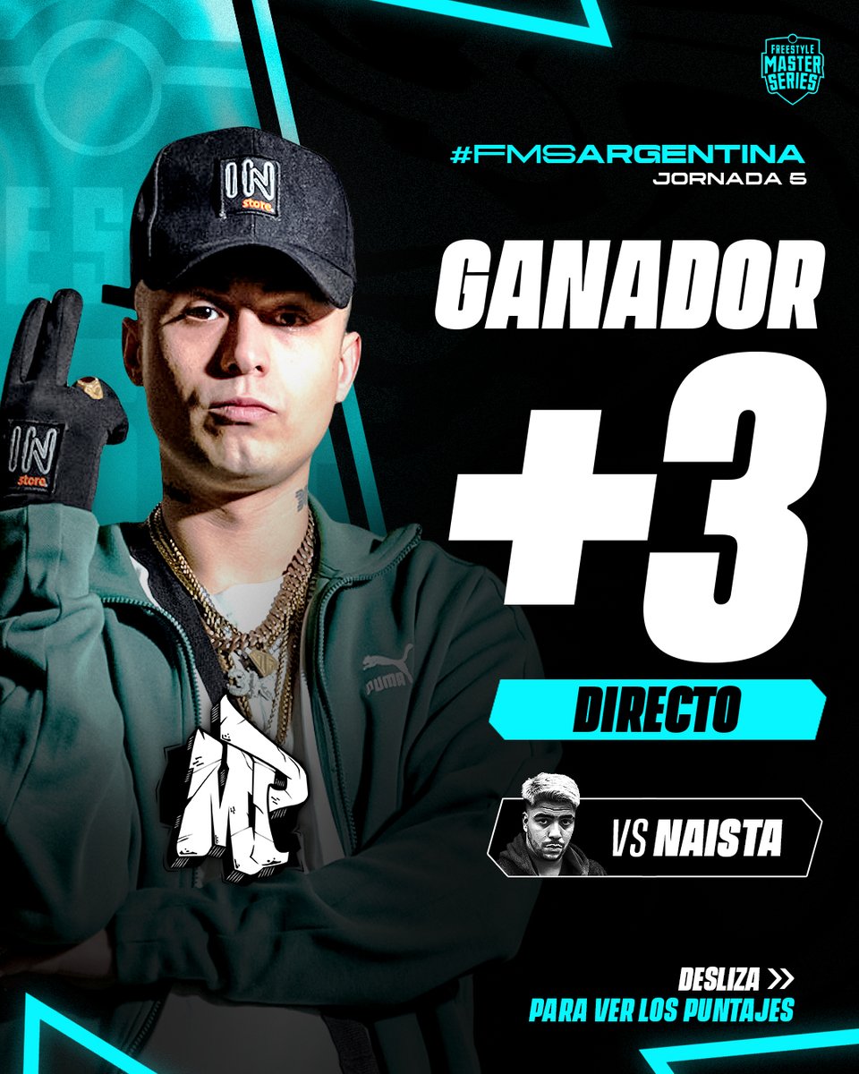 fms_argentina's tweet image. SE LA LLEVA MP ➕3⃣

El del año 3000 vence a Naista de manera directa y llega a los 7 puntos en el Grupo 🅱️

¿Cómo viste el resultado? 🧐

#FMSArgentina