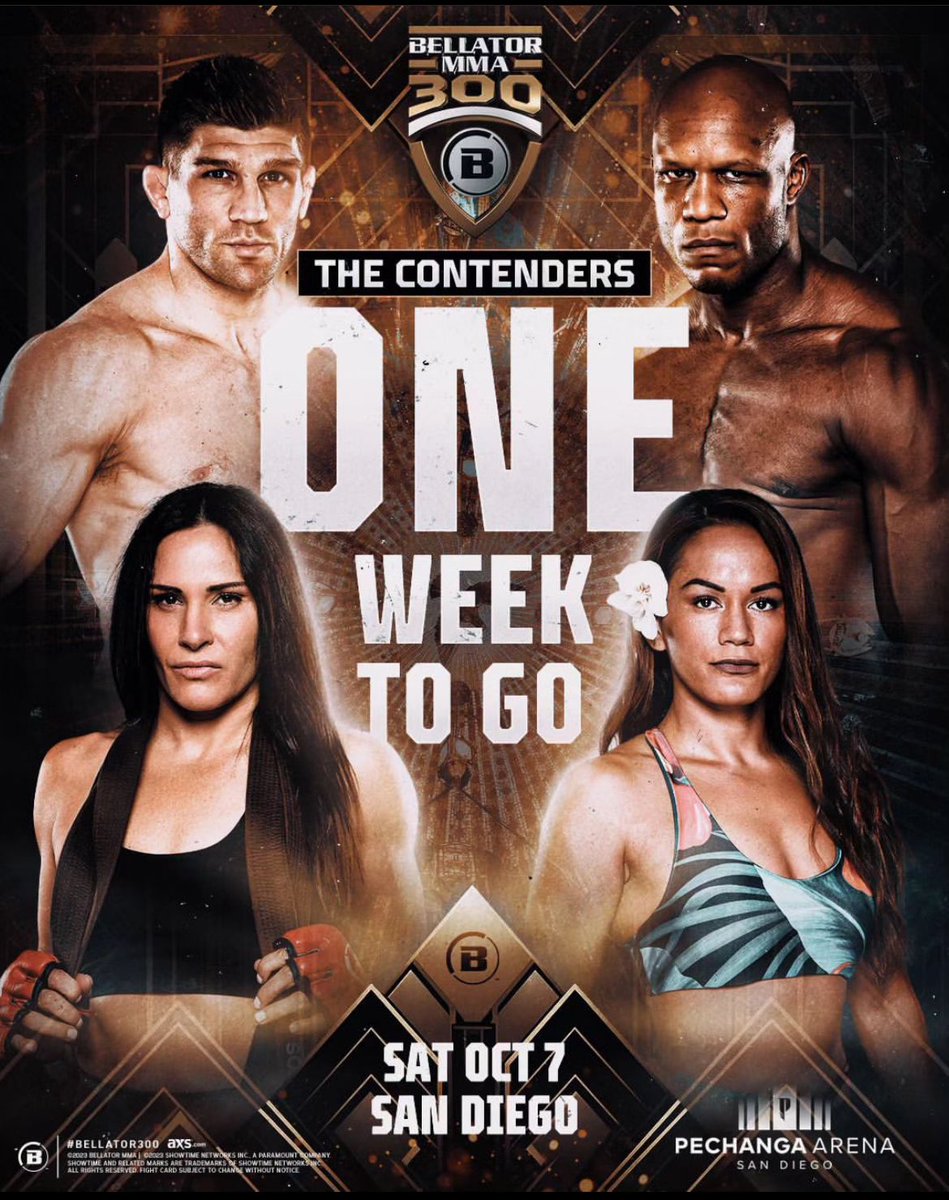 One week from today!! @BellatorMMA