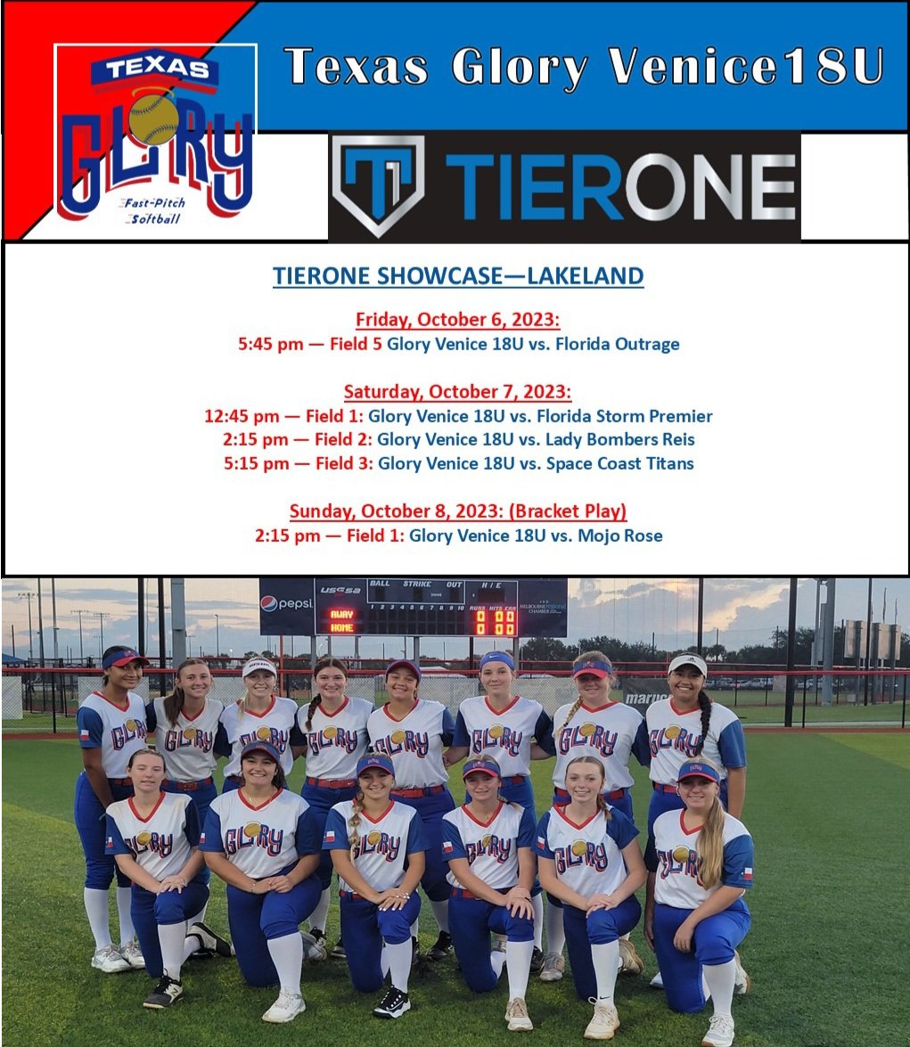 Glory18u_Marino's tweet photo. Coaches going to the TIER ONE Showcase in Lakeland. Please come see these highly talented @Glory18u_Marino ladies. Your future recruit is on our roster 😉❤️💙 https://t.co/Xcauf8gZ1Z