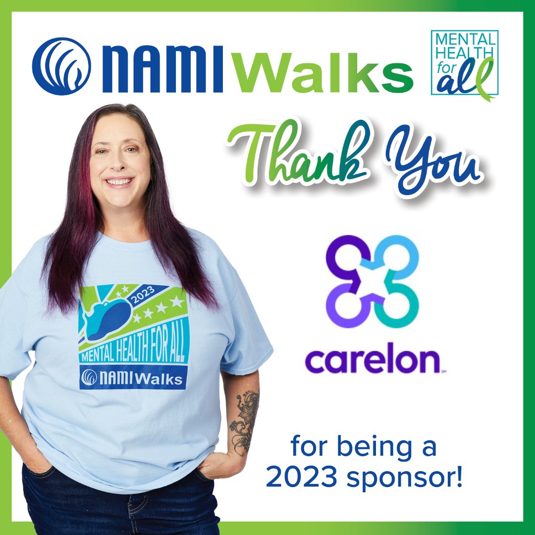 Thank you to Carelon for becoming a Supporter Sponsor of NAMIWalks! #Together4MH