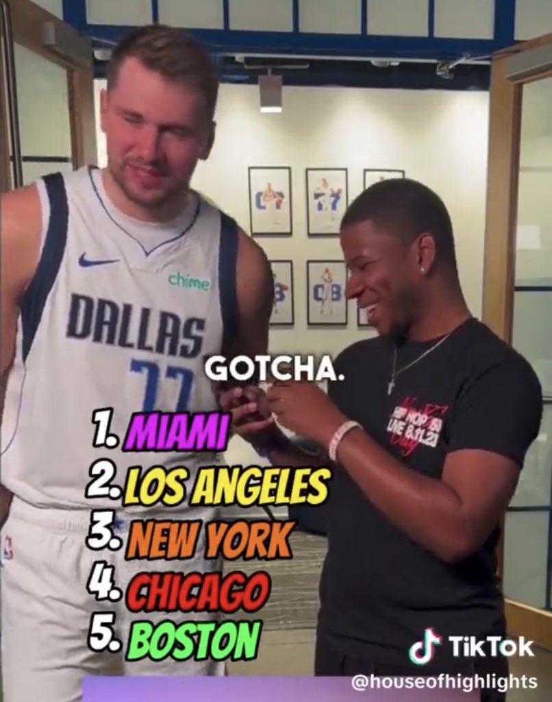 dru_star's tweet photo. Luka Dončić’s ordered list of preferred trade destinations just dropped https://t.co/YNPjDVxfP0