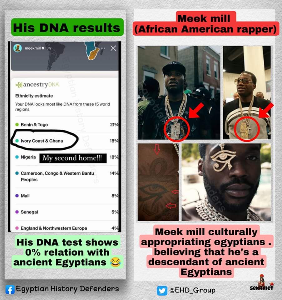 👉#Afrocentrism is a psuedophilosophy that creates a past that NEVER was for bl ack Americans to restore their self-esteem.
👉Blackwashing ancient civilisations & ethnic groups,especially Egypt & the Egyptian people is pure'ra cism'.
#afrocentrism_is_racism
#EgyptforEgyptians