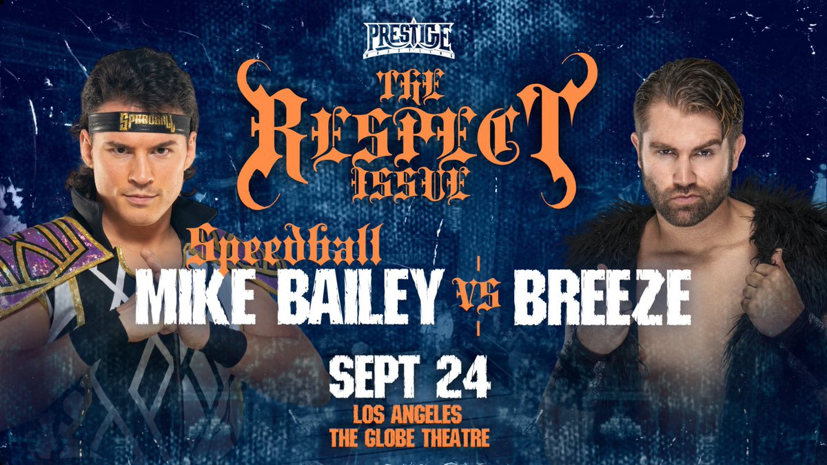 WrestlePrestige's tweet photo. Stream #TheRespectIssue now on IWTV! (We’re only 2 hours away from our all time streaming goal).
Link: https://t.co/x8IWbEG8wW
Speedball vs Breeze
Trish Adora vs Shoko Nakajima
Jonathan Gresham vs Lee Moriarty
Titus Alexander vs Rey Horus
& MORE https://t.co/RU1MInHcxp