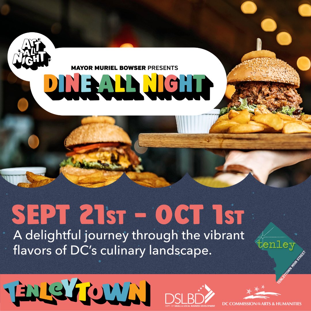 Fact: You're gonna get hungry out there during Art All Night Tenley!! Luckily, Bandit Taco #Tenleytown is open till 10 PM and offering a delicious Dine All Night special: Grab a Bandit Taco for JUST $2.50 now till 10:00pm!! 🌮🌮🌮 4629 41st St NW

<a href="/DCArtAllNight/">DC Art All Night</a> <a href="/SmallBizDC/">DSLBD</a>