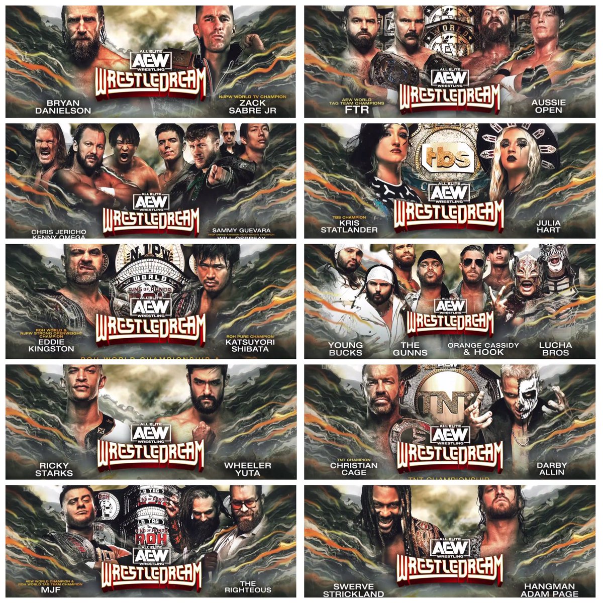 lariatoooooo's tweet photo. What a beautiful card 
#AEWWrestleDream https://t.co/rTIDLKWCcr