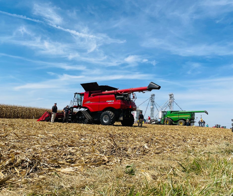 Corn Field Harvested In Ohio