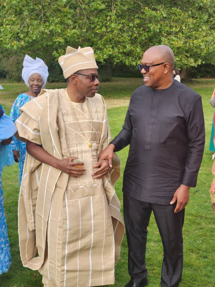 PeterObi's tweet photo. Today in London, United Kingdom, I attended the wedding ceremony of Prof Ayo and Mrs Ronke Oshowo's daughter, Damilola, to her beloved husband, Gregor. https://t.co/W5b58KfVaI