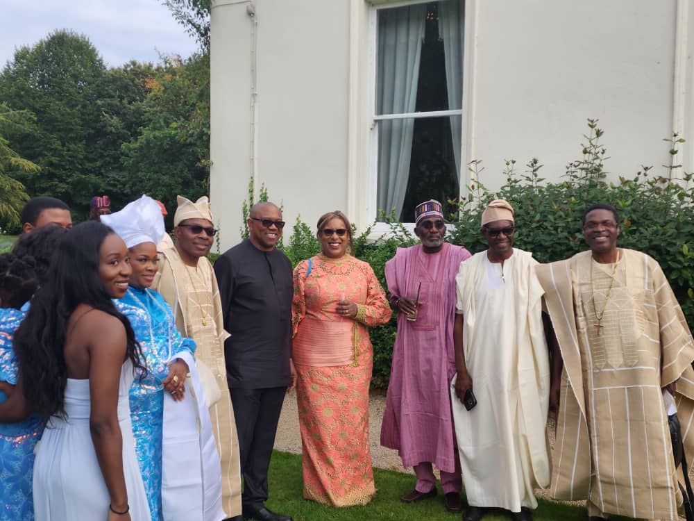 PeterObi's tweet photo. Today in London, United Kingdom, I attended the wedding ceremony of Prof Ayo and Mrs Ronke Oshowo's daughter, Damilola, to her beloved husband, Gregor. https://t.co/W5b58KfVaI