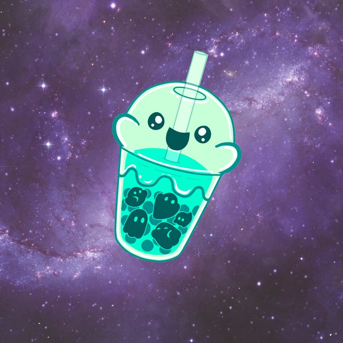 「bubble tea open mouth」 illustration images(Latest)