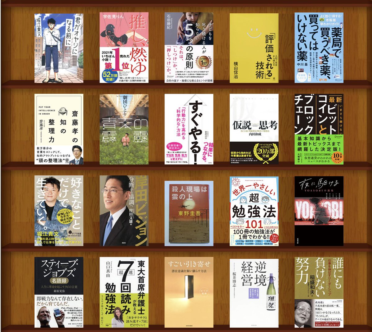 9月の #読書 #読了 
日本酒や市販薬など色々な知識が得られました。また、YOASOBIの楽曲原作を読む事で音楽に深みが増してさらに好きに。山口真由さんの本を読んでさらにリスペクト。青天や推しなど小説も面白かった。増税メガネの「聞く力をお約束します」の冒頭だけは何度読んでもツッコミ入ります。