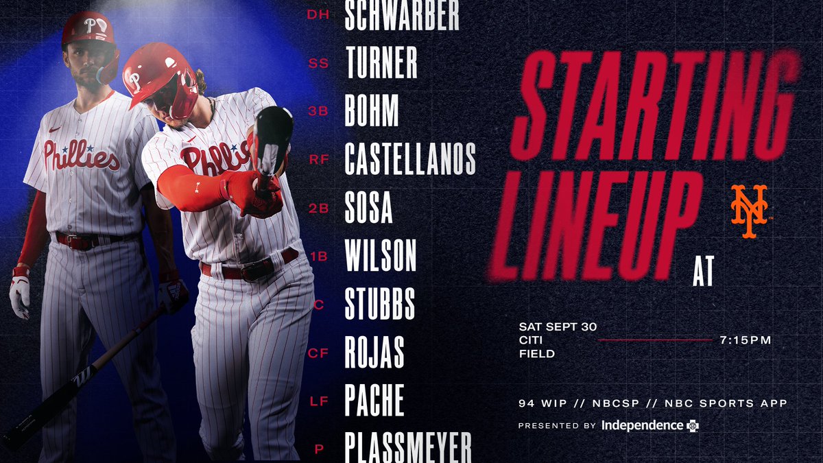 Phillies's tweet photo. Game 2️⃣. #RingTheBell

📺: @NBCSPhilly
📻: @SportsRadioWIP
📱: https://t.co/HhDxScbmEV // https://t.co/vgbMhIMsON https://t.co/75a3pOp0qd
