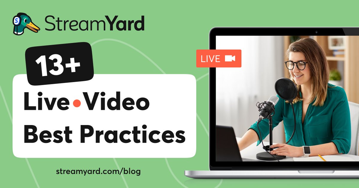 When you reach for a camera to go live, remember promoting your videos is just as important as creating them.

Here are 15 best practices from <a href="/ckroks/">Christian Karasiewicz #DigitalMarketing</a> for <a href="/streamyardapp/">StreamYard #TheYard</a>, to help you get the word out to viewers.

#LiveStreaming #LiveStreamingTips api.easy-advocacy.com/link/share/60b…