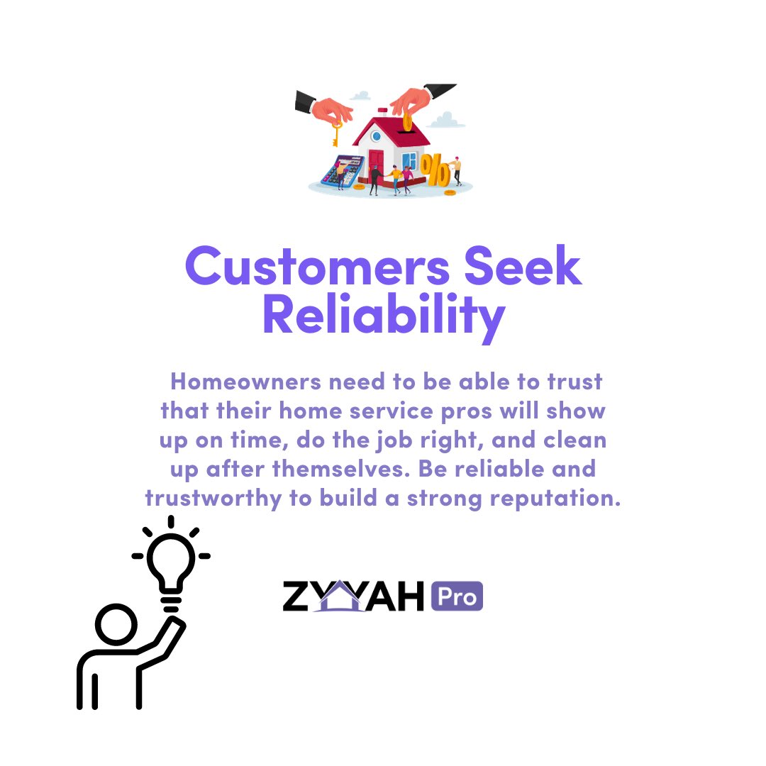 ZyyahPro's tweet image. If you are a Home Service Pro looking to build a strong reputation…

#homepro #homeservice #homeservicepro #businesstips