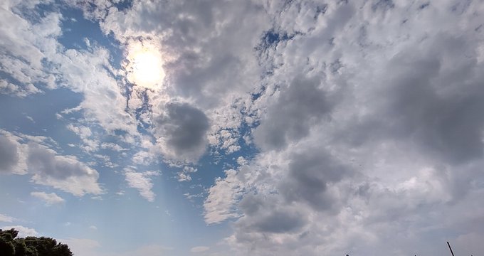 空が広い… 