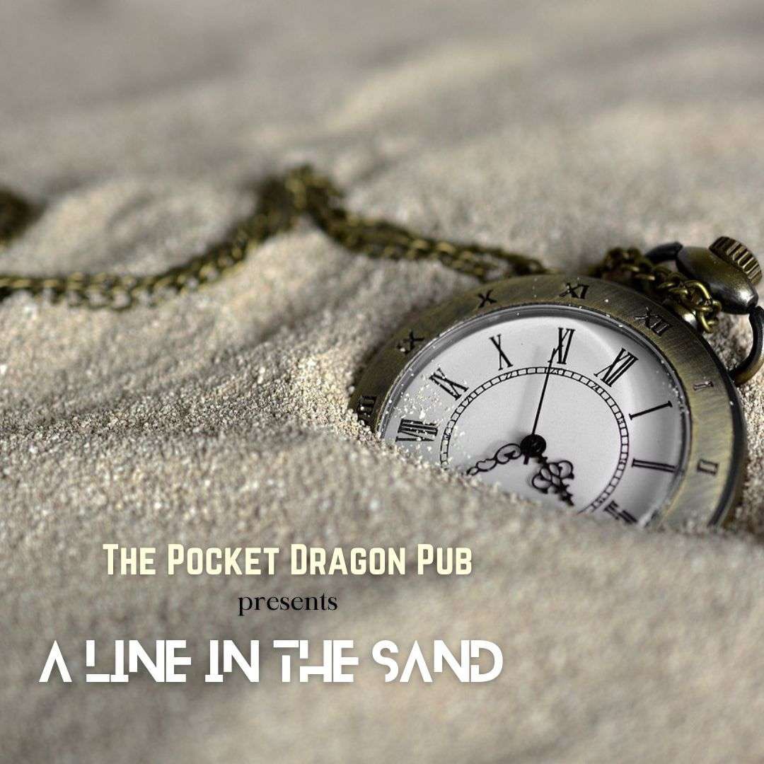 only 1 more week until the premiere of my first actual-play project, A Line in the Sand presented by @PocketDragonPub! I’m getting very excited!! I hope y’all like it ☺️