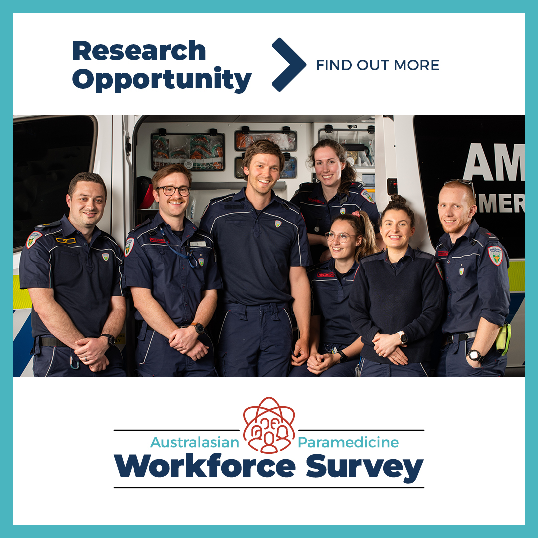 The College is proud to fund a vital research project to help identify trends in the paramedic workforce.

We invite you to participate in this study led by researchers @lizthyer of WSU, <a href="/AleckaMiles/">Alecka Miles</a> of ECU &amp; Graham Howie of AUT.

Online workforce survey: bit.ly/Paramedicine-W…
