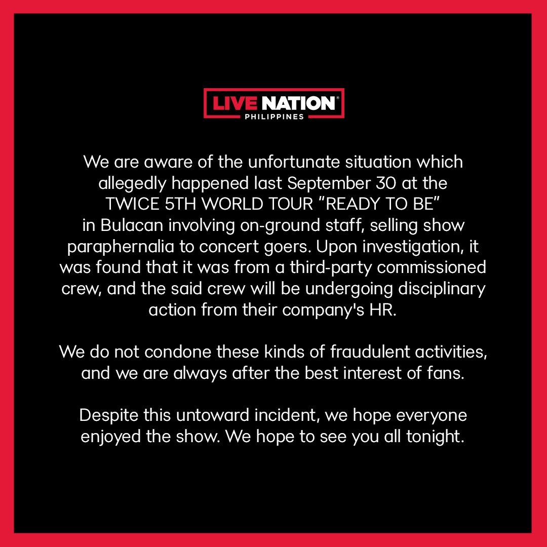 Live Nation PH tweet media