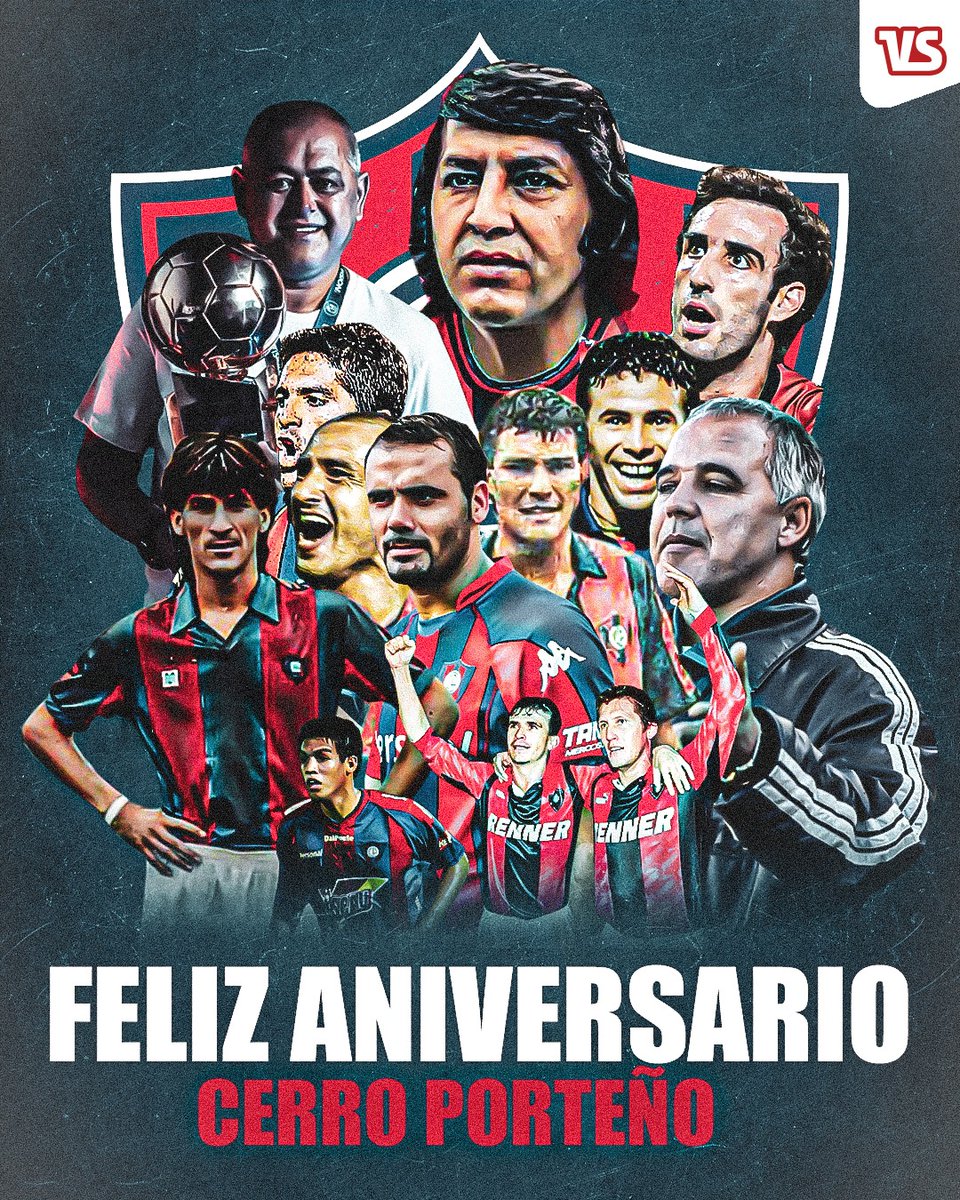 versusparaguay's tweet image. 👏 ¡FELICIDADES PUEBLO AZULGRANA!

Cerro Porteño cumple 111 años, siendo un club histórico y uno de los más gloriosos del fútbol paraguayo.

🥂 ¡Salud, Ciclón de Barrio Obrero!