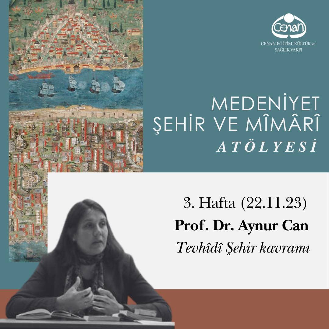 1. Hafta (08.11.23): Prof. Dr. Kenan Gürsoy- İnsan ve Medeniyet ilişkisi
2. Hafta (15.11.23): Prof. Dr. Bekir Karlığa- Tarihi Süreçte Şehir ve Medeniyet İlişkisi
3. Hafta (22.11.23): Prof. Dr. Aynur Can- Tevhîdî Şehir kavramı