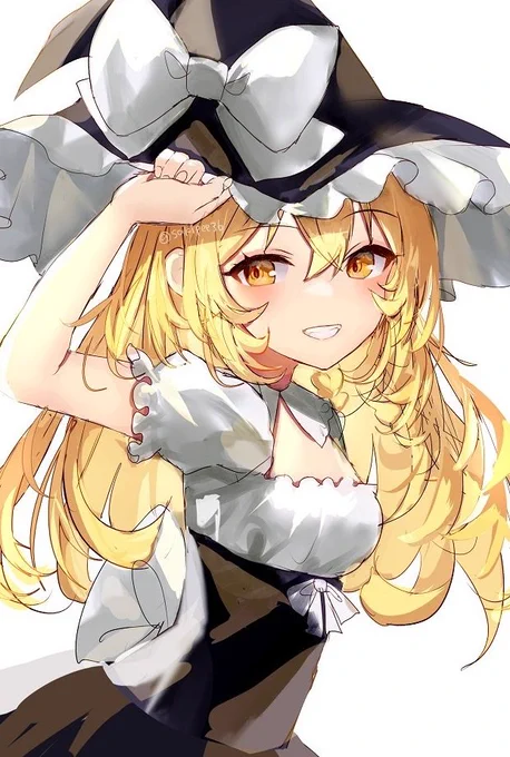 魔理沙1位おめでとう〜 ということで魔理沙落書き