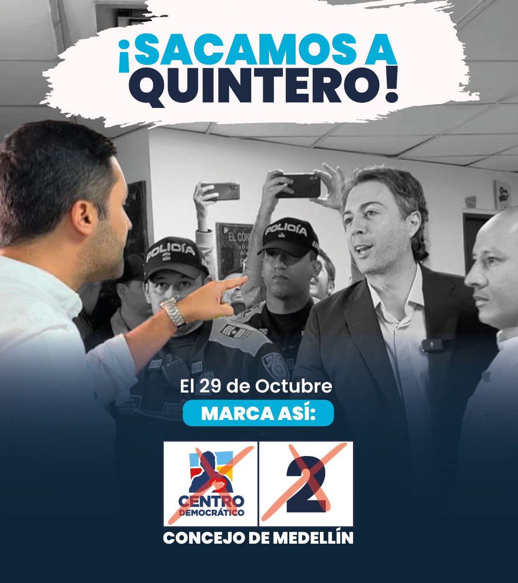 sebaslopezv's tweet photo. Lo logramos Medellín ¡Sacamos a Quintero! El peor alcalde en la historia de nuestra ciudad. Nunca más un alcalde ladrón en Medellín. https://t.co/VnomMhGvnQ