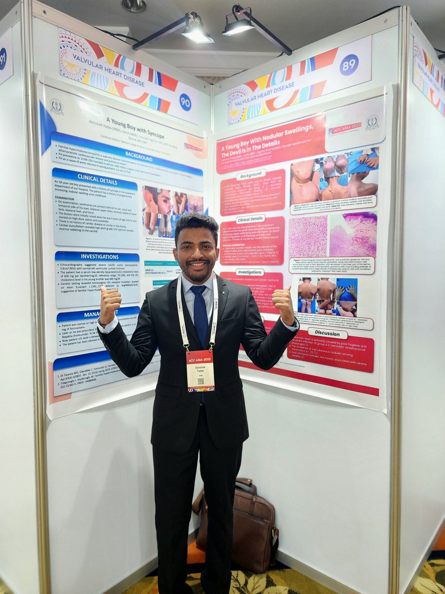 22harsh9's tweet photo. We showcased three impactful posters on day 1 of the ACC, Asia . Very grateful to our mentor ! #ACCAsia
@ACCinTouch @AgstamSourabh  @Abhishek_27Y https://t.co/rIhSvN1nqt