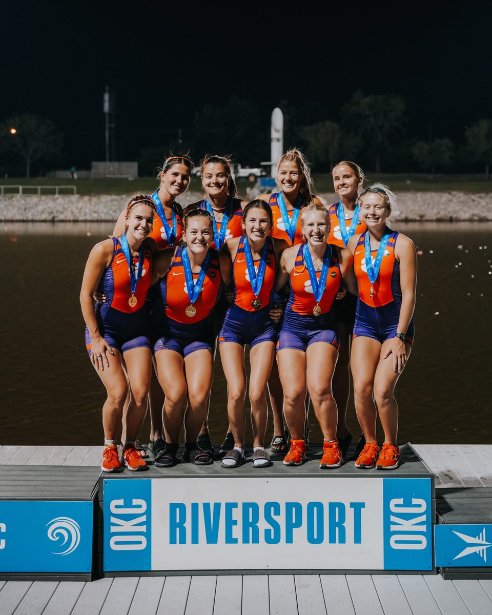 ClemsonRowing's tweet photo. Found some gold in Oklahoma 🤩 https://t.co/5iDBhoXxsX