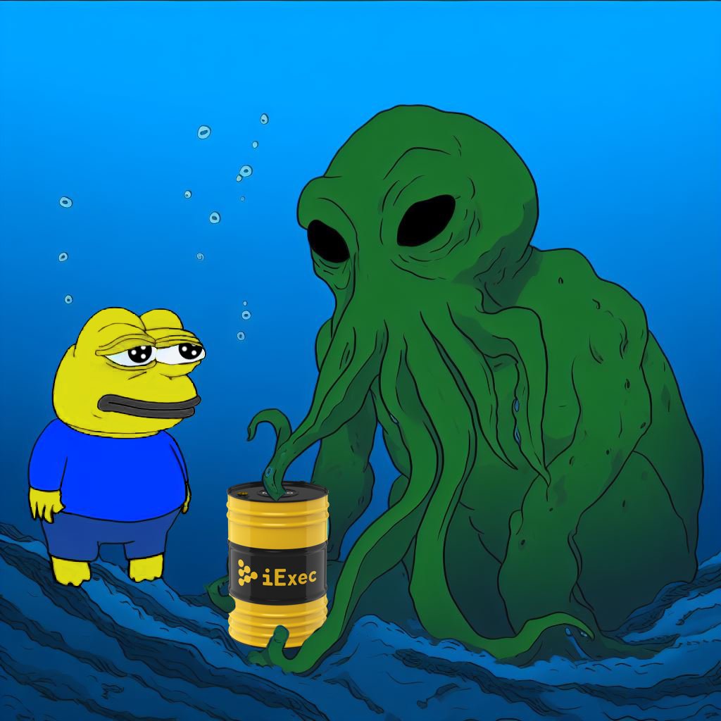 BCellow's tweet photo. the GOLDEN BULL RUN (GBR) of our LIVES approaches .. $RLC @iEx_ec CHADs must RISE UP and SPREAD THE WORD..me ?? i say
" @Cthulhu yea its the FUTURE of tech buy now or stay in ur DANK HOLE FOREVER"
@cthuclu "REALlY DAWG???"
@bcellow "YEA really u dumb SQUID  buy NOW or stay poor" https://t.co/GHGxZ1Axkf