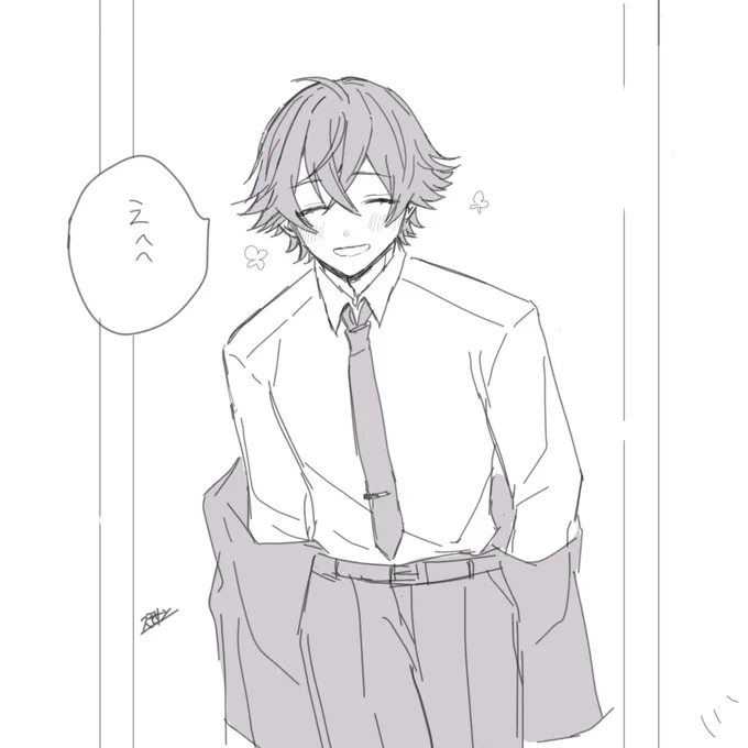 「おかえり」と言ってもらえた正秀さん(現パロ)差分。ネクタイと眼鏡の日って聞いたから… 