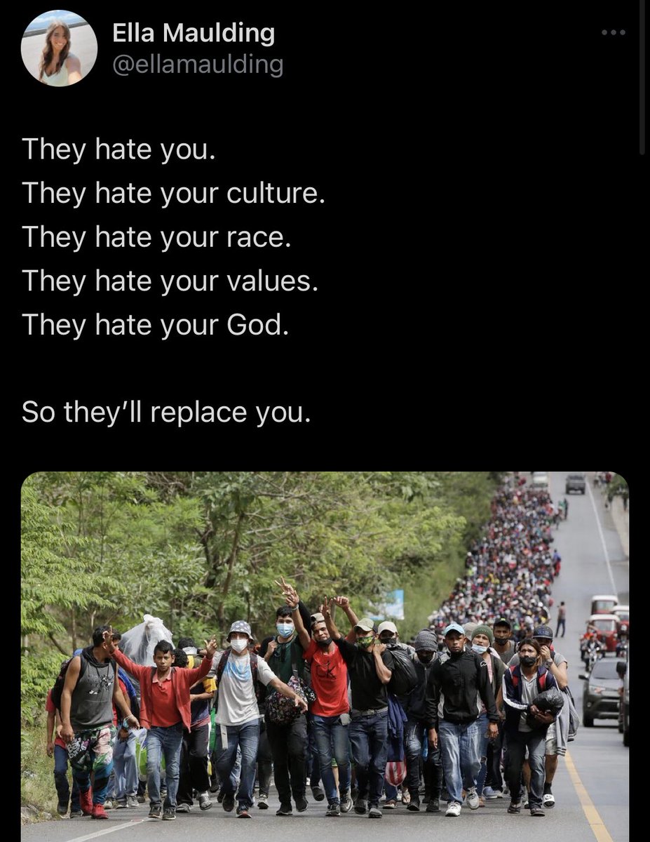 JPHilllllll's tweet photo. These are literally just people trying to survive. This fear mongering would just be dumb bullshit if it wasn’t genocidal. https://t.co/S1dwAWY3wP