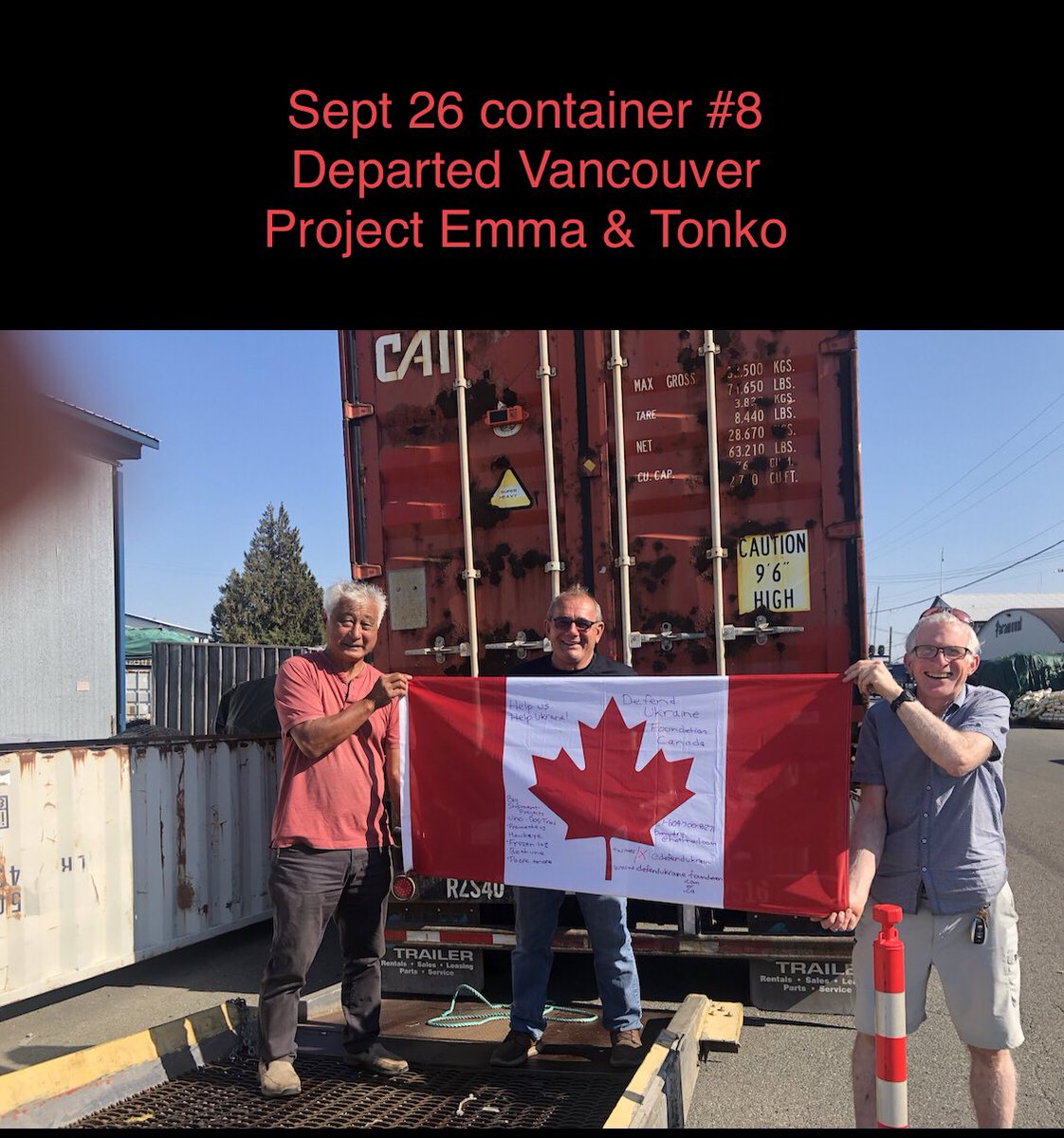 defendukraini's tweet photo. HEY CANADA
๐จ๐ฆโค๏ธ๐บ๐ฆ
We salute Ukraine aid heroes
From Barcelona
Like RIP Emma Igual & Tonko ๐จ๐ฆ
(Part of our #ProjectFrozen team)
& the Santa Clara Monastery
Weโve sent 8 containers
From Vancouver
BUT we need YOUR help
Please donate:
DefendUkraineCanada@gmail.com
#ProjectPadre https://t.co/IT8zHh38Uz