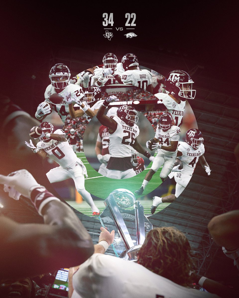 AggieFootball's tweet photo. W day 🏆

#GigEm https://t.co/qQSRSdvWkQ