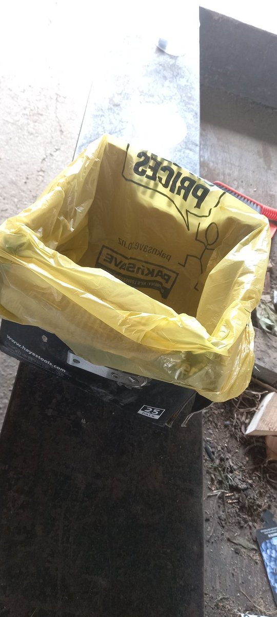 cozacs's tweet photo. Found this antique plastic bag today, funny how many uses a "single use" bag has 😅.
#paknsave #NewZealand https://t.co/EZo9tDxSmR