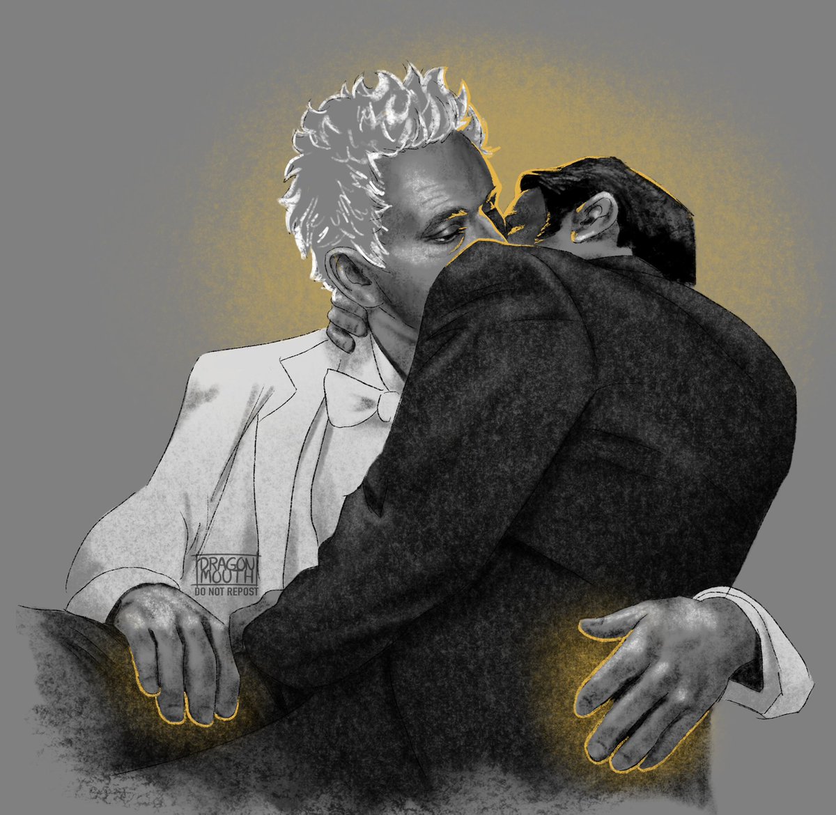 I think we all know what ref pic I used 😈👀 #goodomensfanart #goodomens #fanart #azicrow